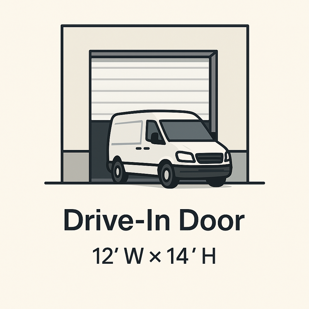 drive-in or grade-level door